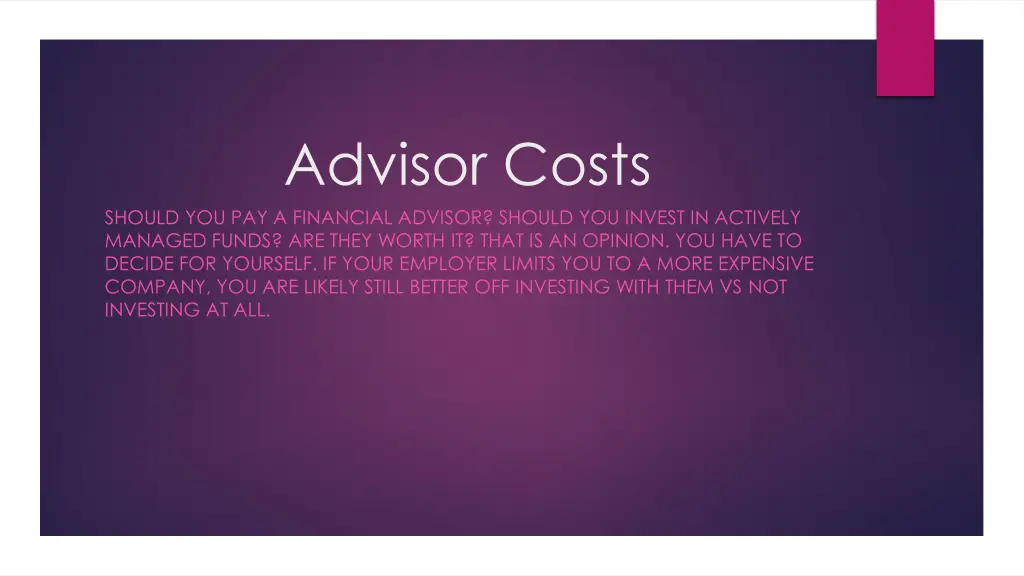 advisor costs should you pay a financial advisor