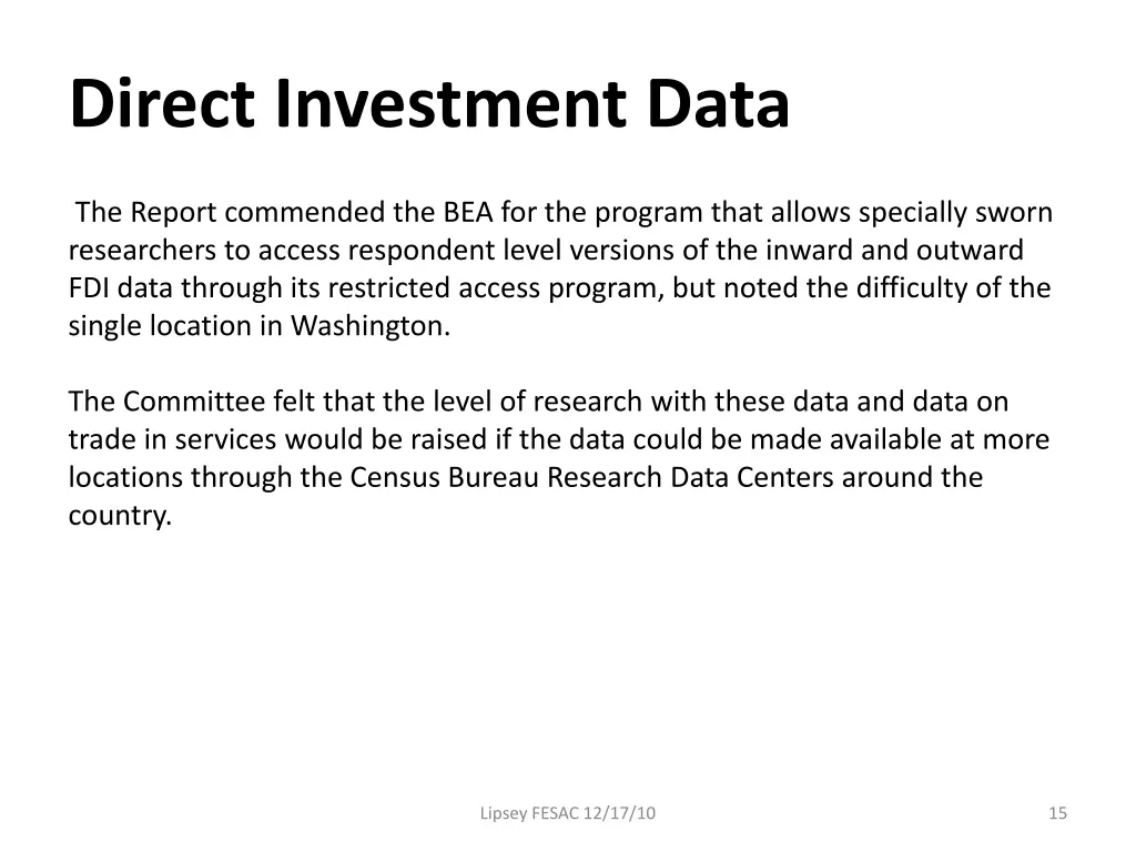 direct investment data 2
