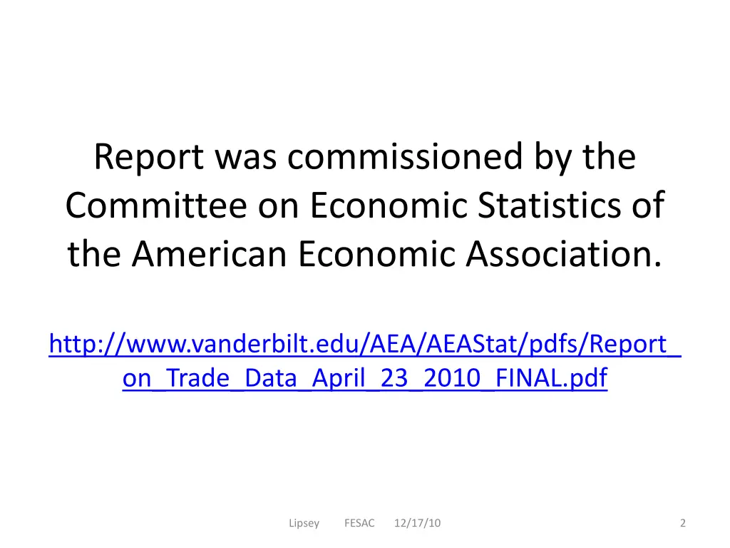 report was commissioned by the committee