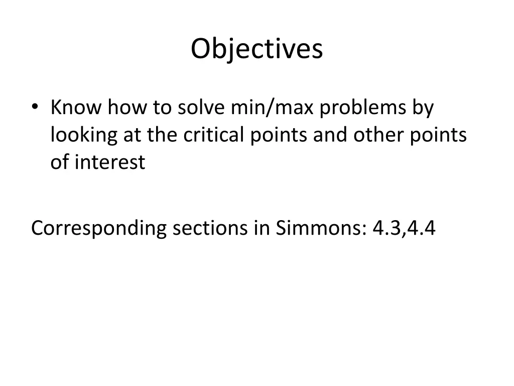 objectives 2
