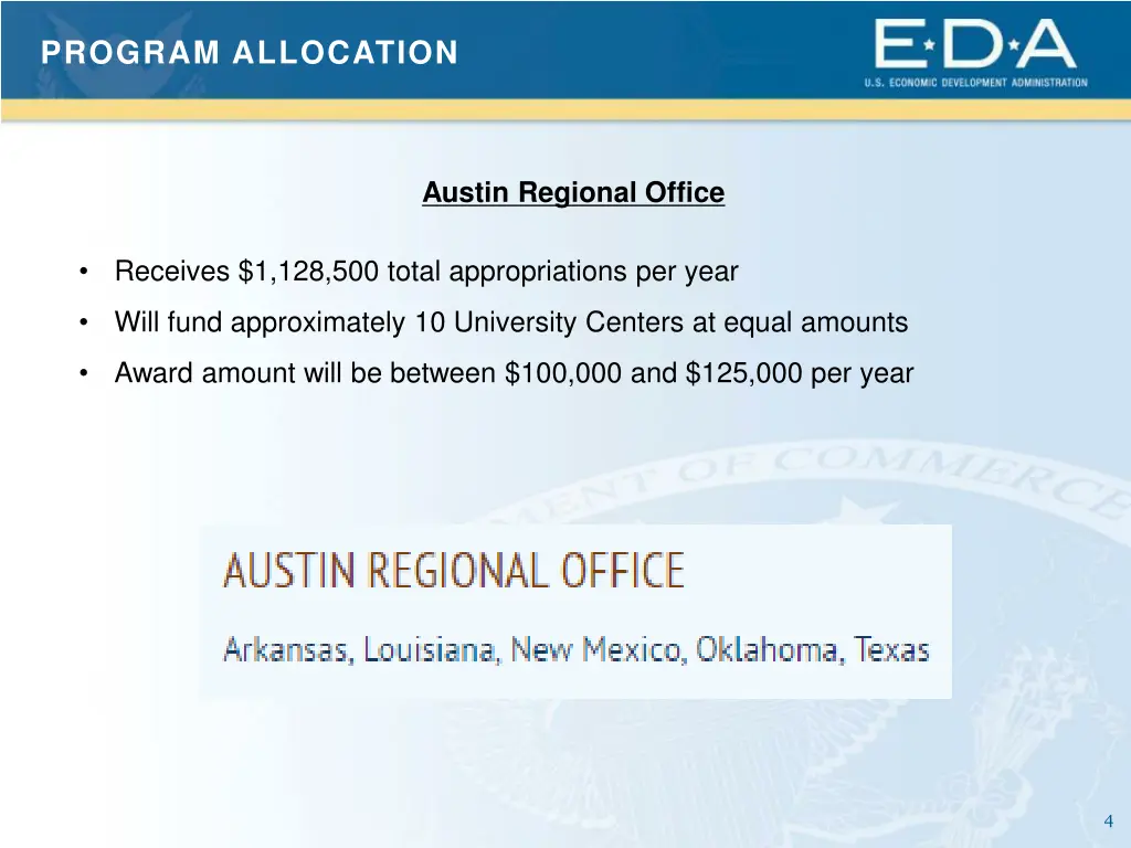 program allocation