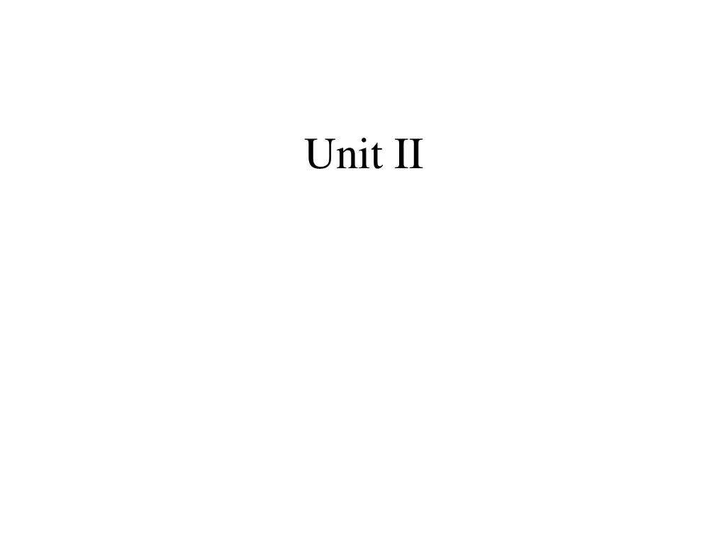 unit ii