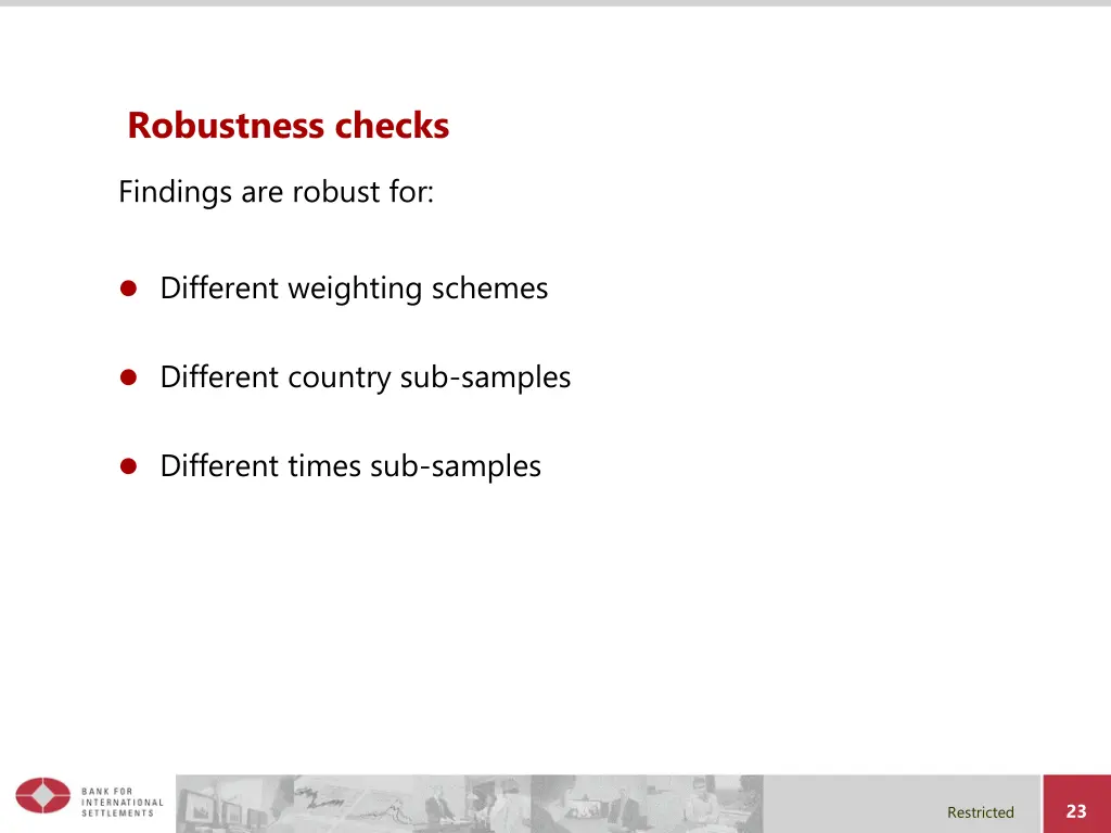 robustness checks