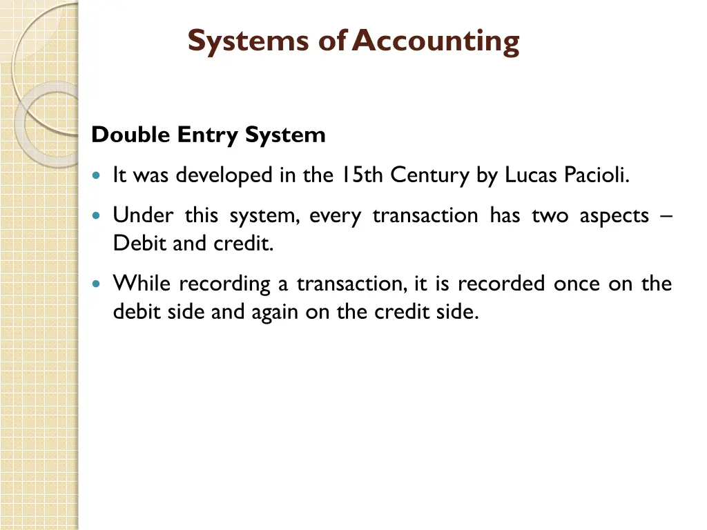 systems of accounting 2