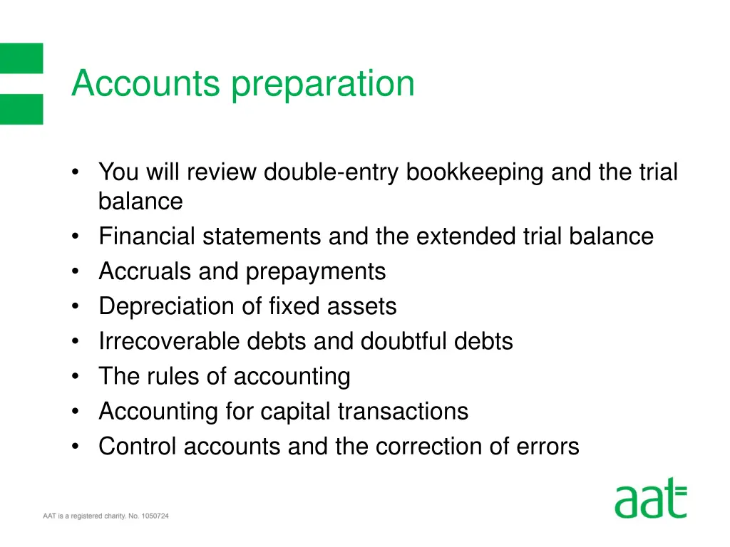 accounts preparation