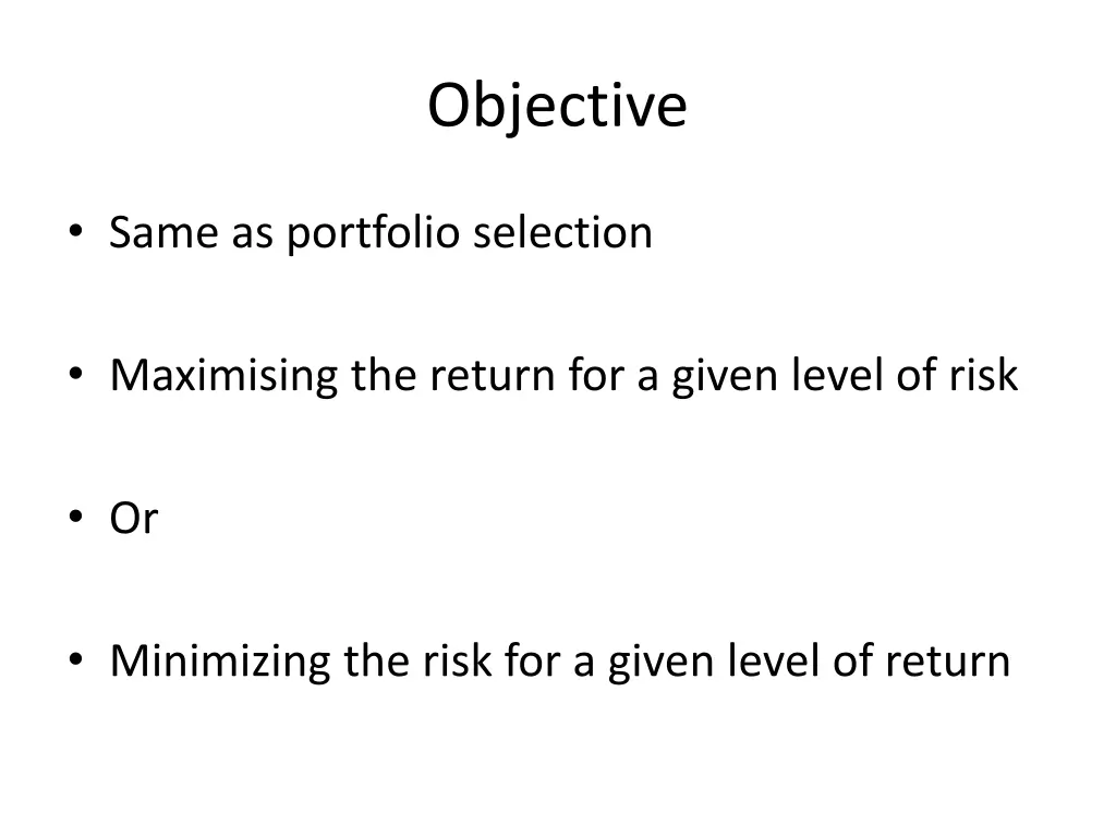objective