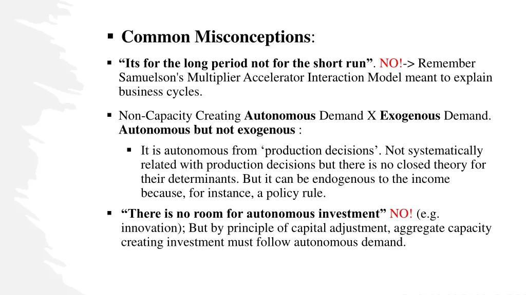 common misconceptions