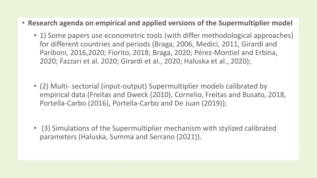 research agenda on empirical and applied versions 1