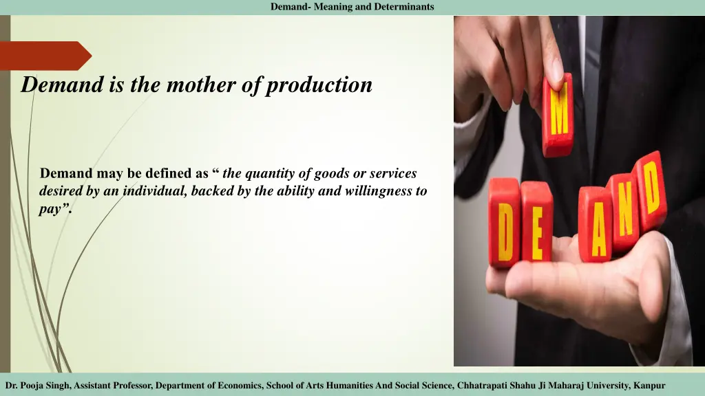 demand meaning and determinants 2