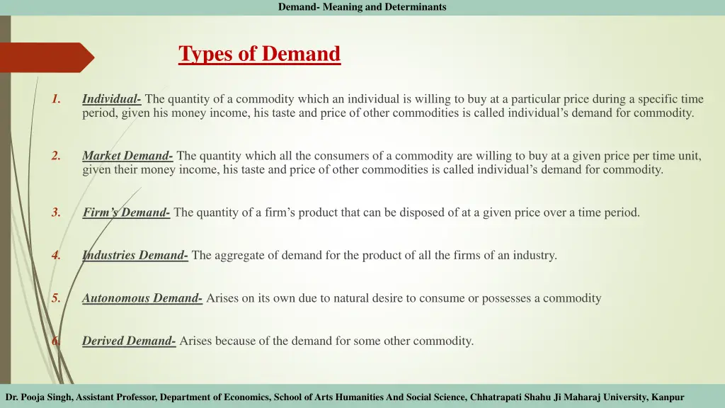 demand meaning and determinants 3