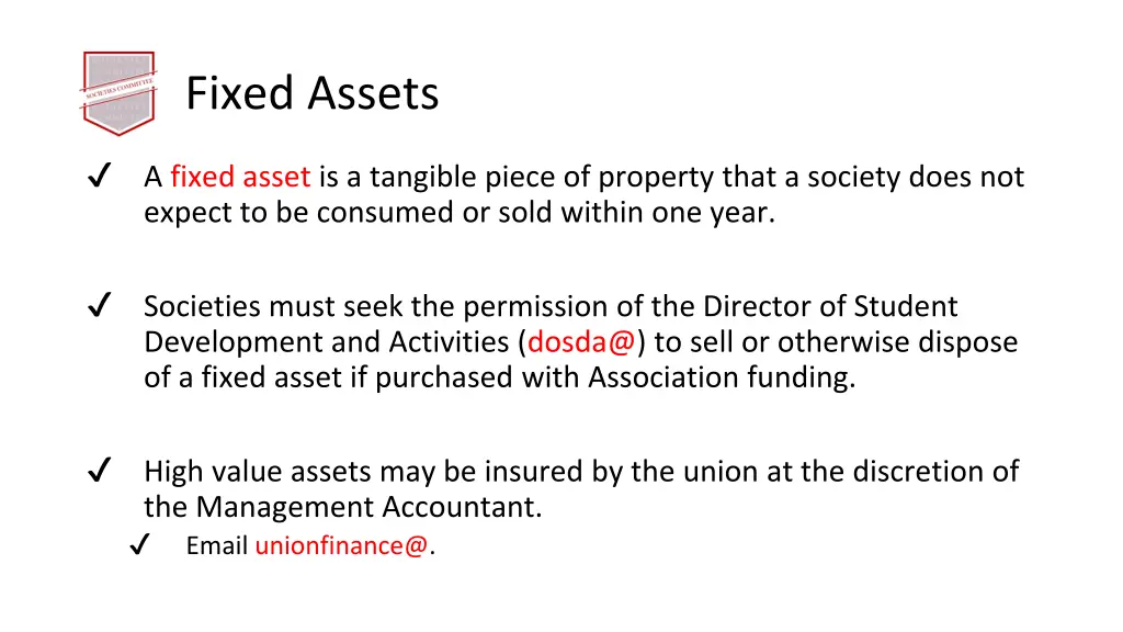 fixed assets