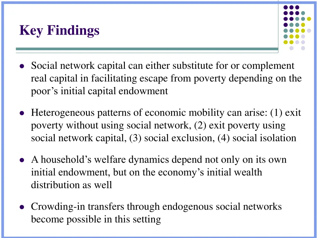 key findings