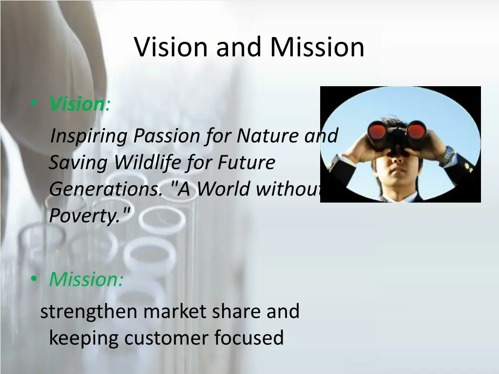 vision and mission