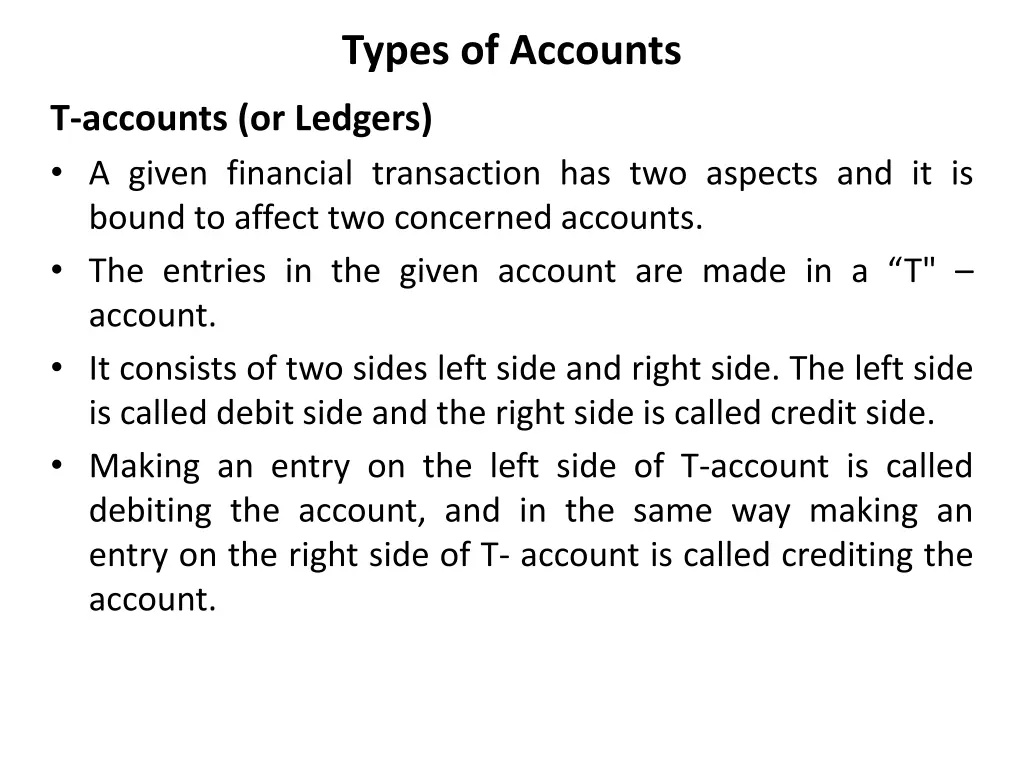 types of accounts