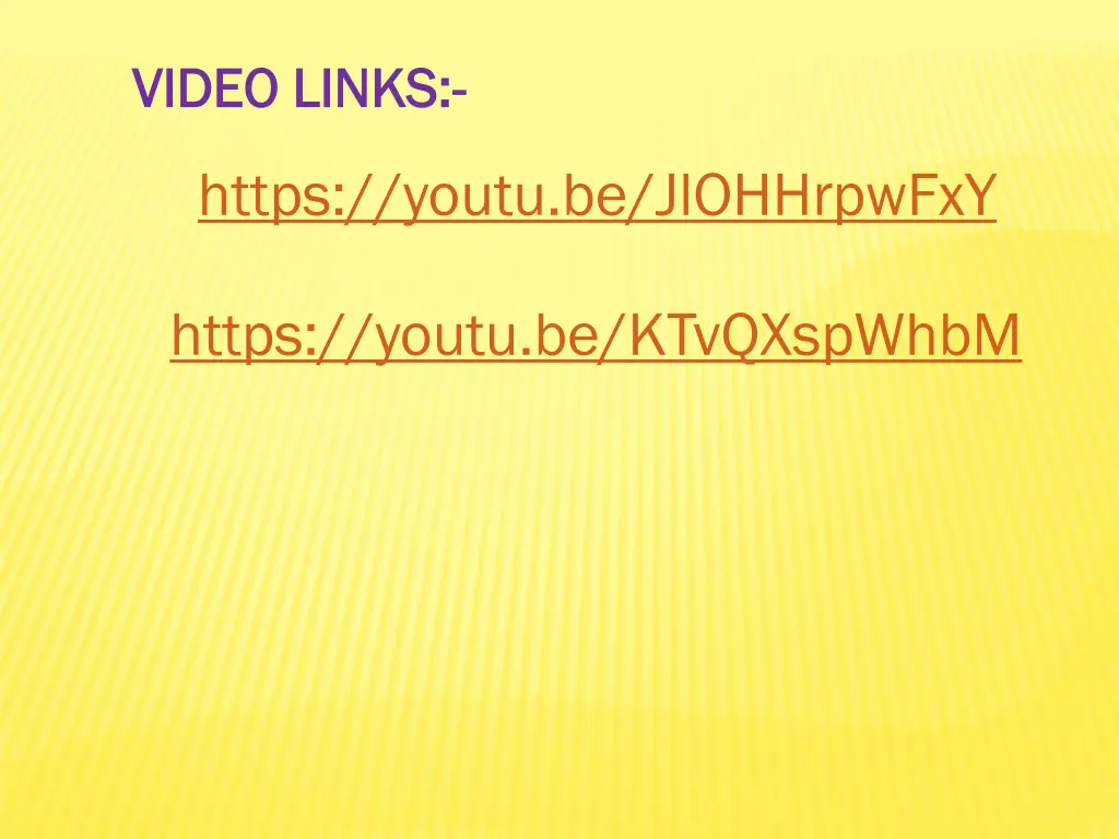 video links video links
