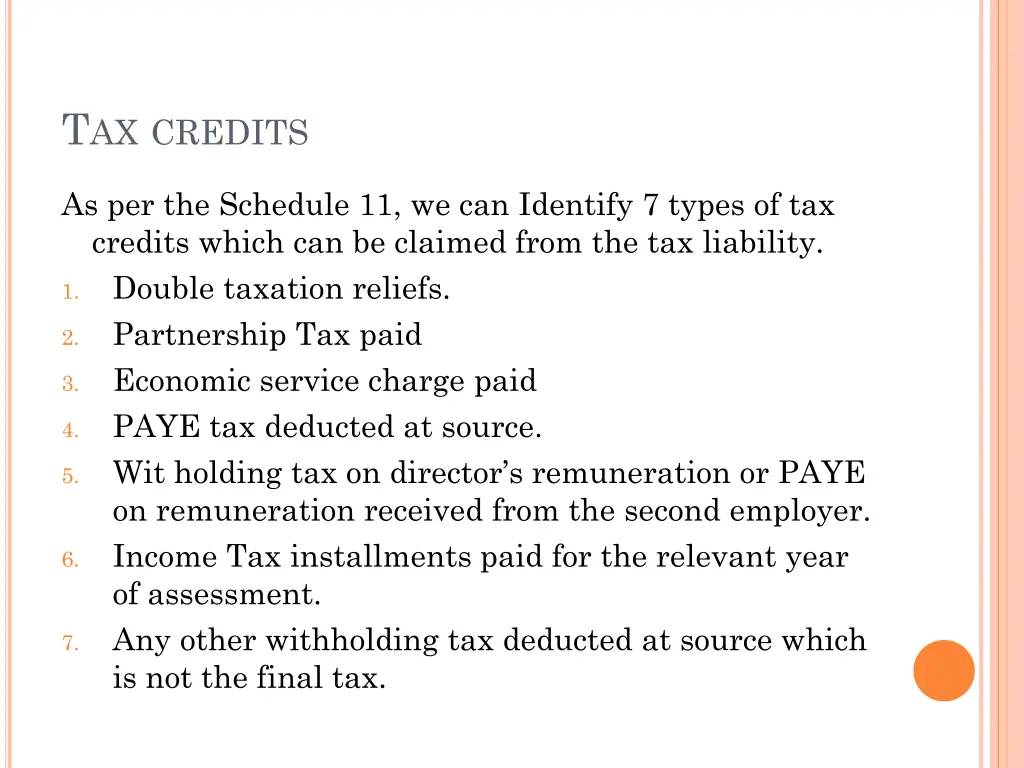 t ax credits