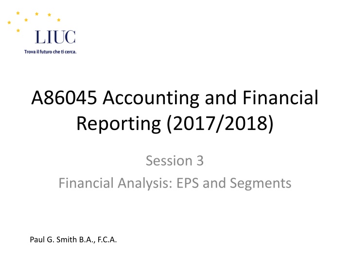 a86045 accounting and financial reporting 2017