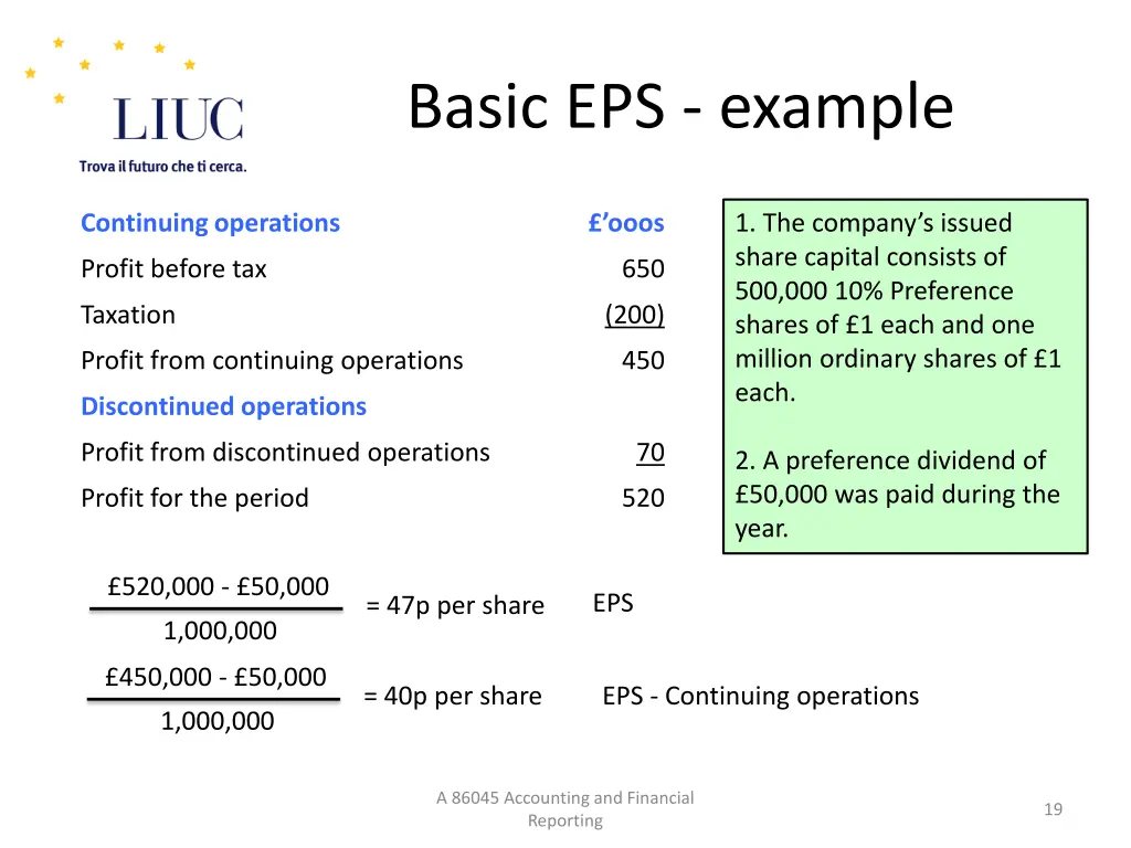 basic eps example