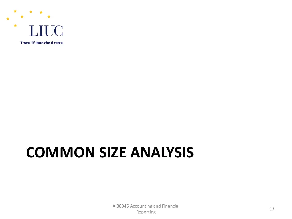 common size analysis