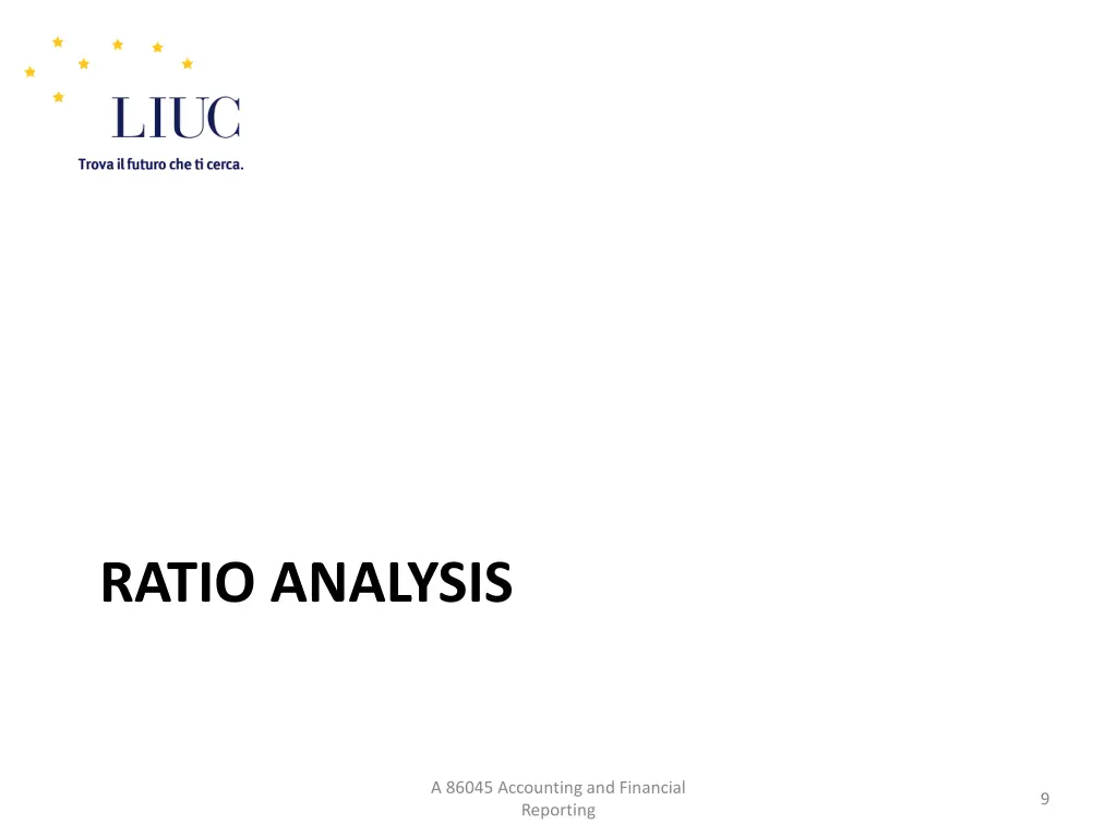 ratio analysis
