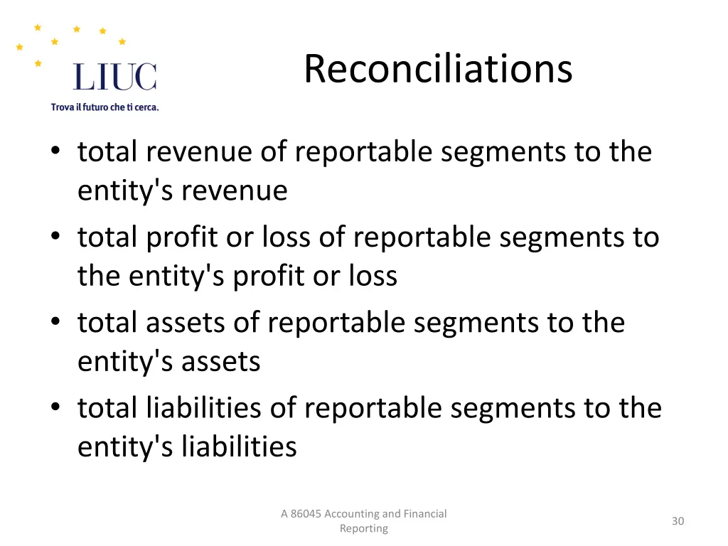 reconciliations