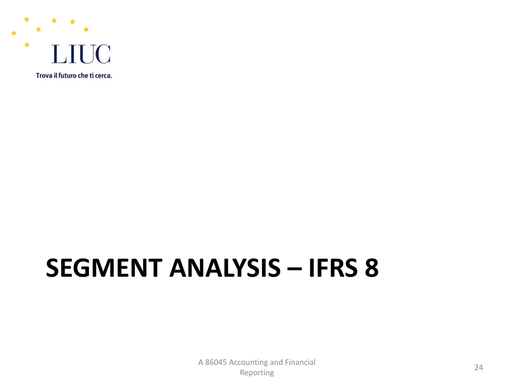 segment analysis ifrs 8
