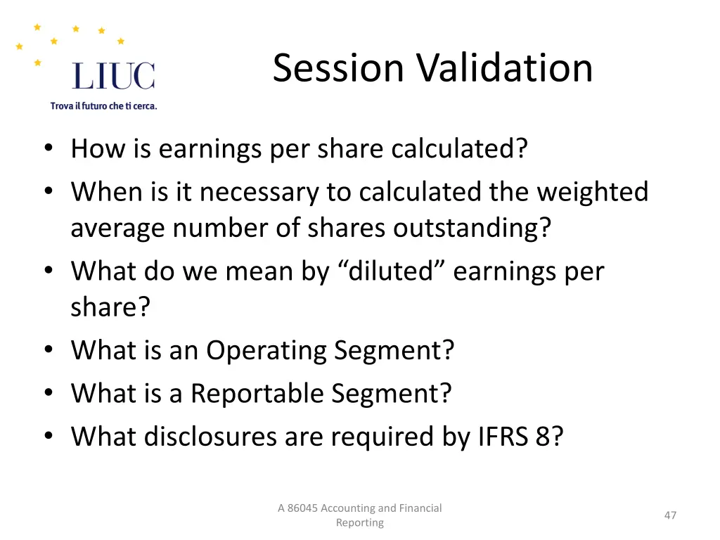 session validation