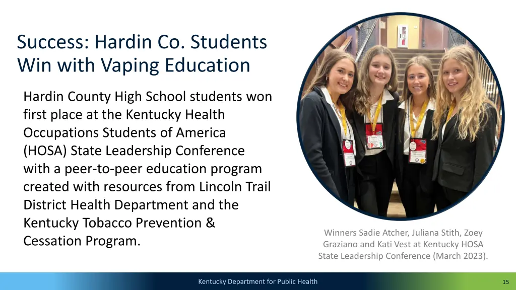 success hardin co students win with vaping