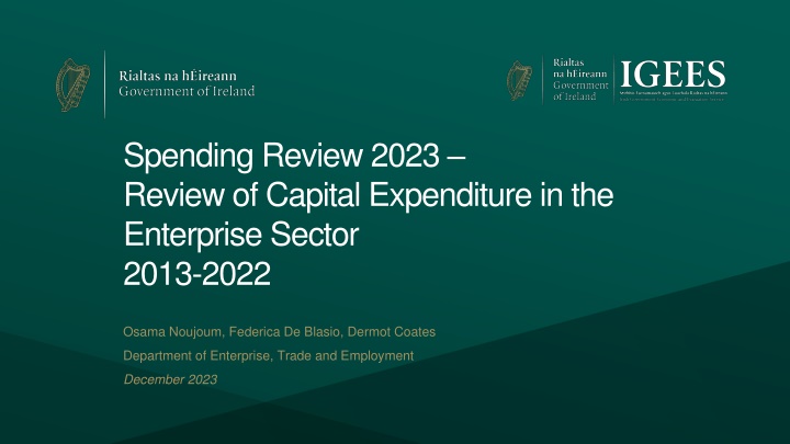 spending review 2023 review of capital