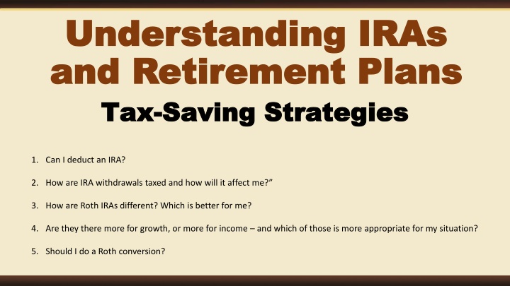 understanding iras understanding iras
