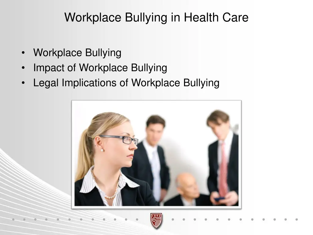workplace bullying in health care