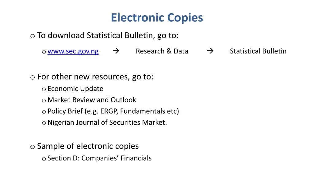 electronic copies