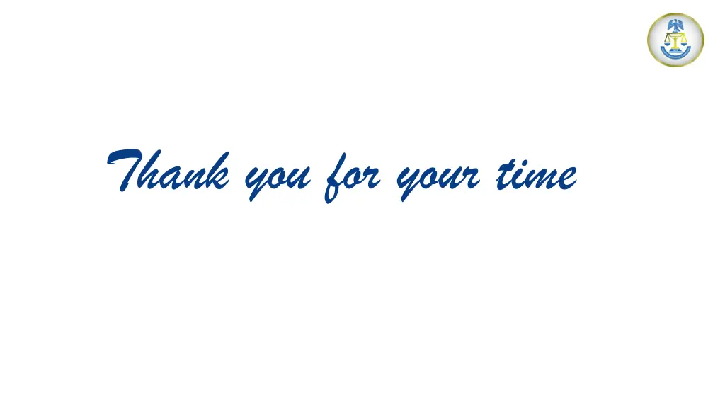 thank you for your time