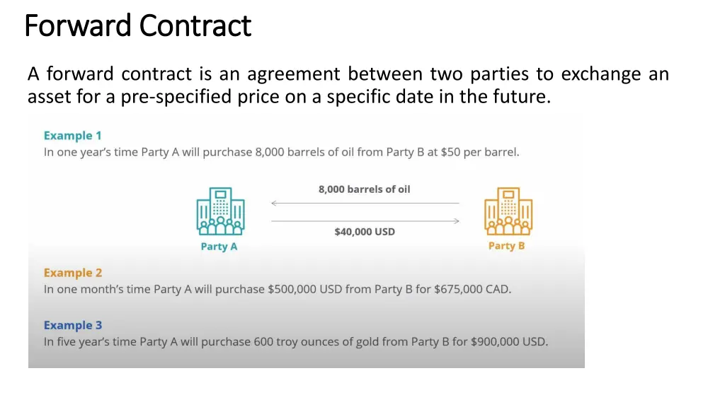 forward contract forward contract