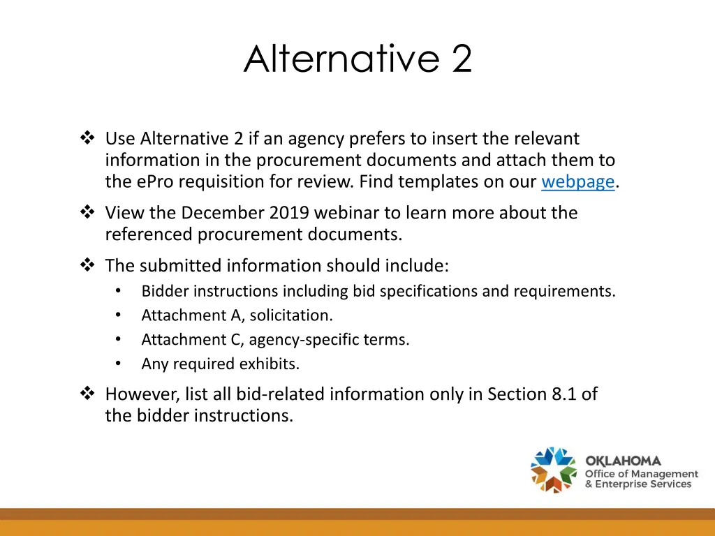 alternative 2