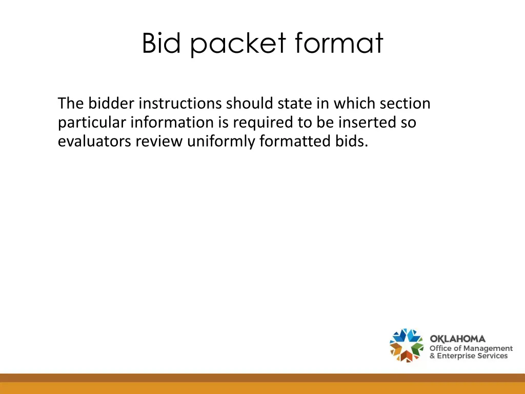 bid packet format