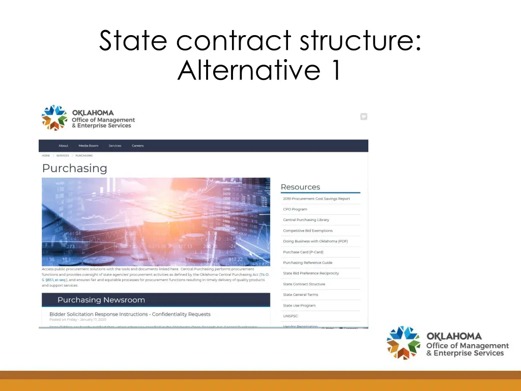 state contract structure alternative 1