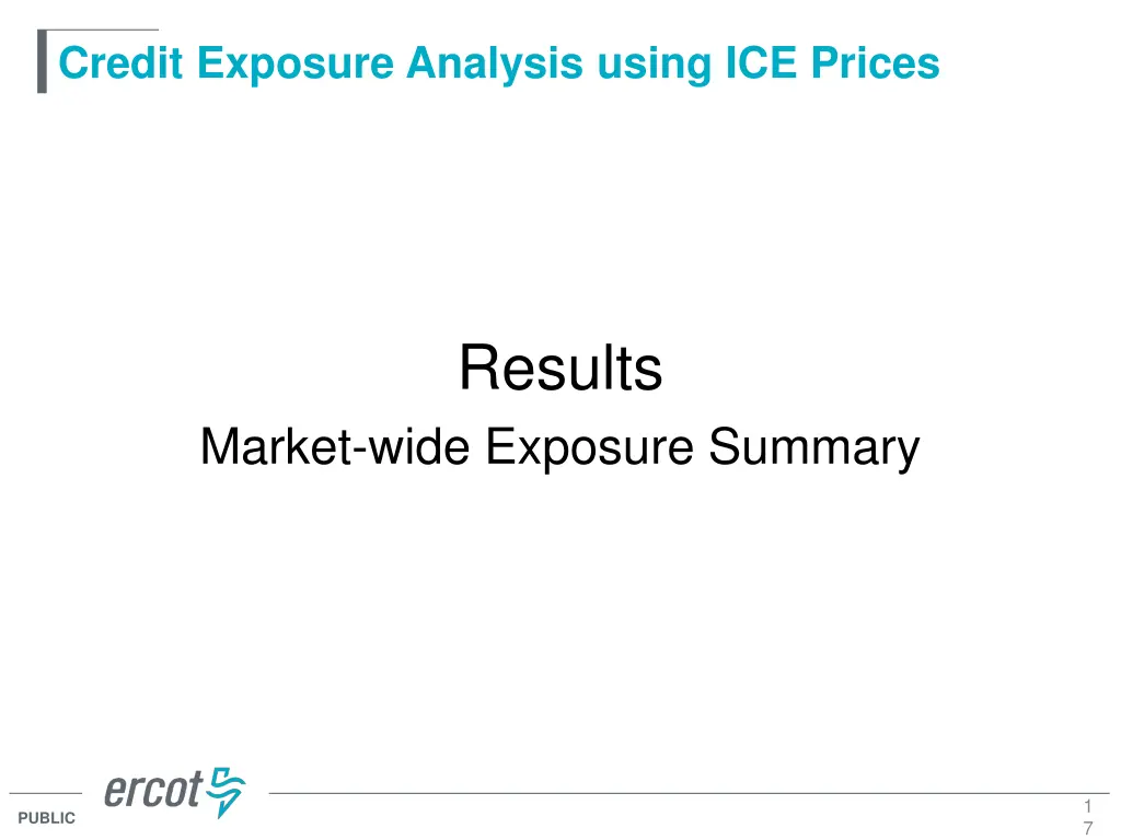 credit exposure analysis using ice prices 15