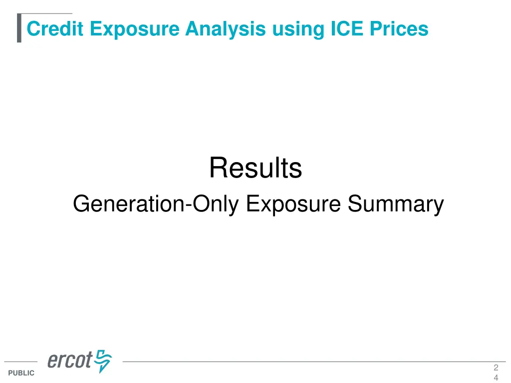 credit exposure analysis using ice prices 22