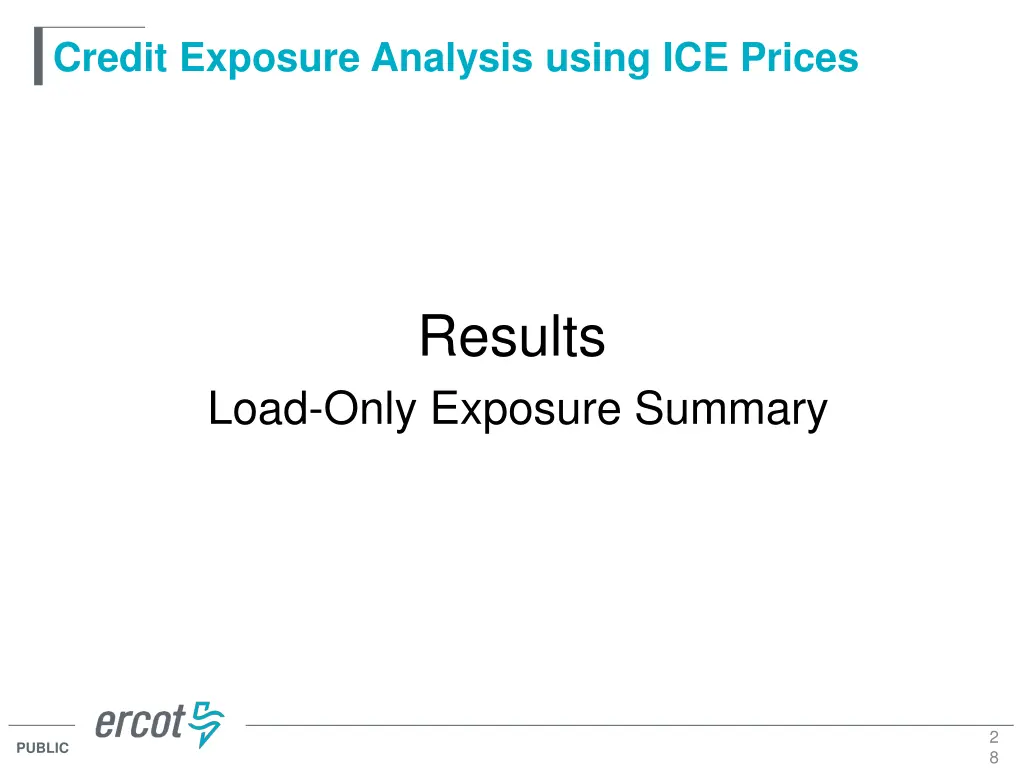 credit exposure analysis using ice prices 26