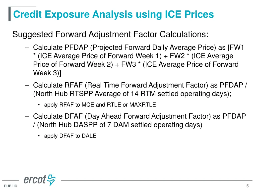 credit exposure analysis using ice prices 3