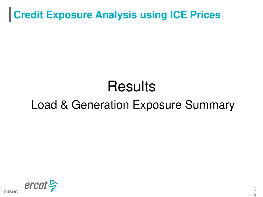 credit exposure analysis using ice prices 30