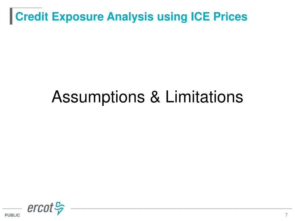 credit exposure analysis using ice prices 5