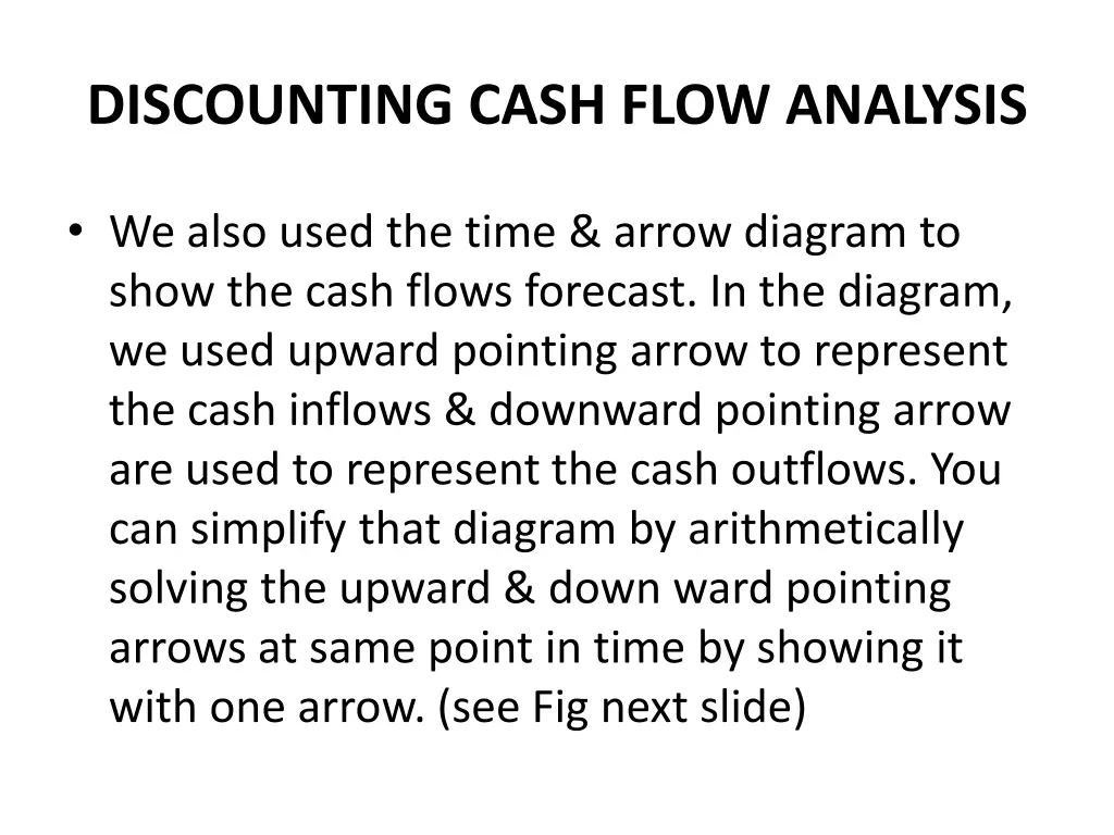 discounting cash flow analysis 1