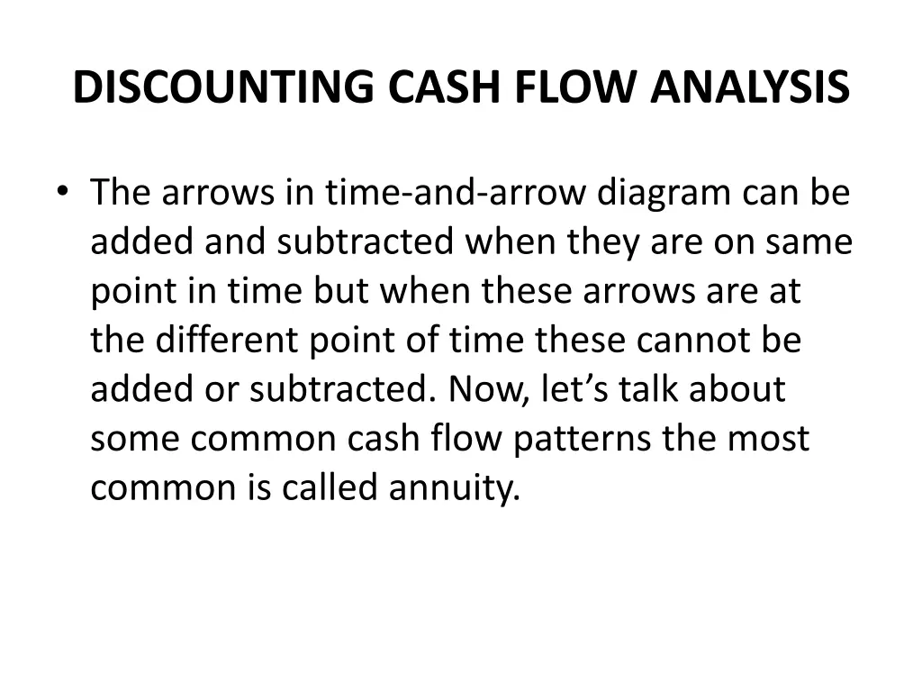 discounting cash flow analysis 3