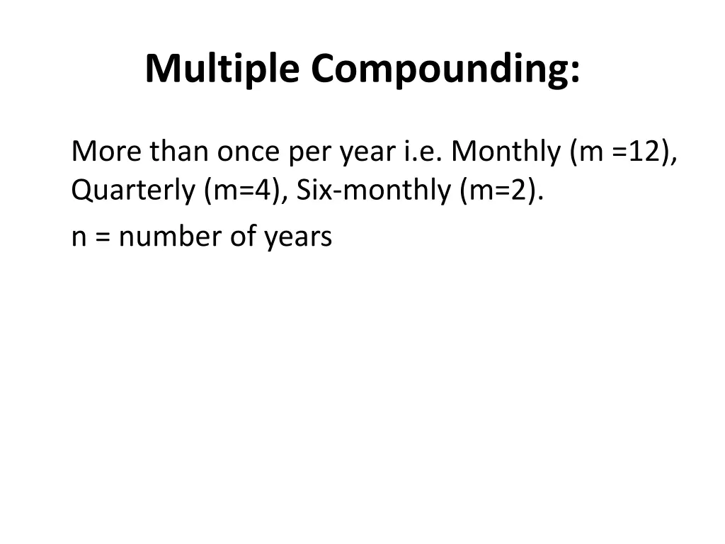 multiple compounding 2