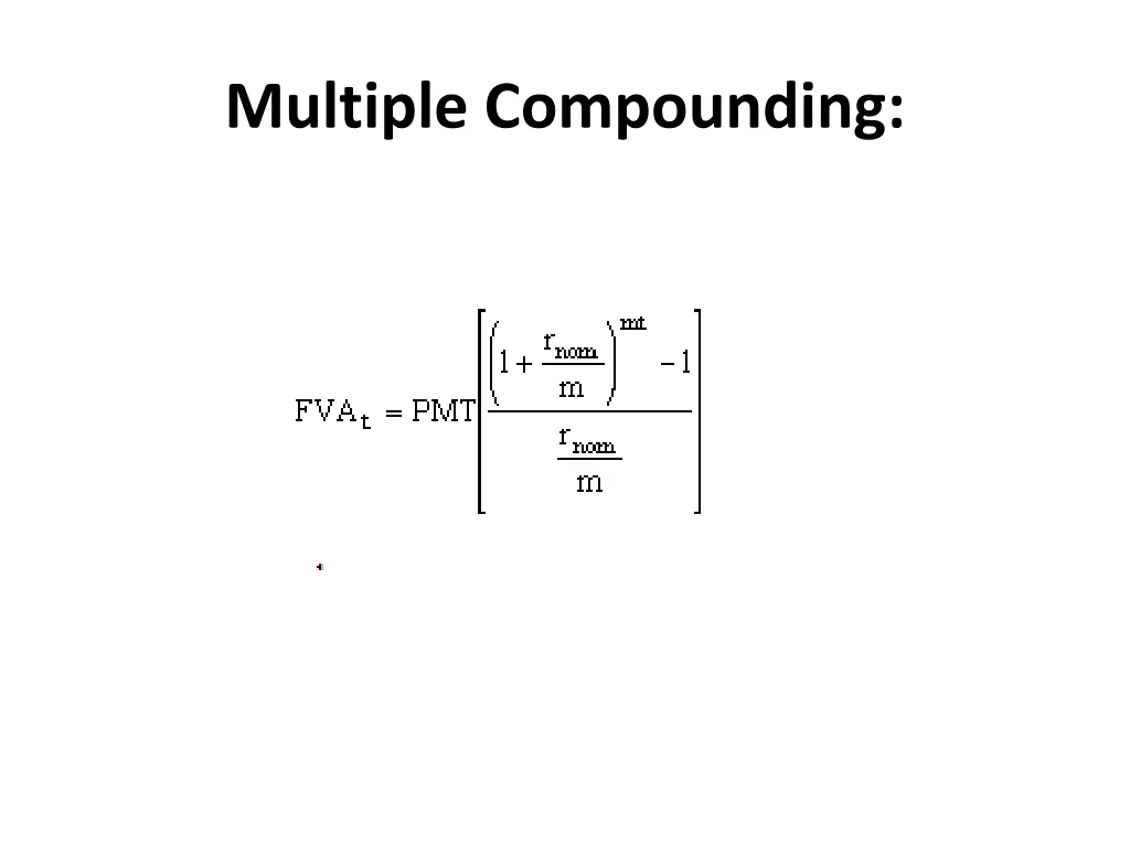 multiple compounding