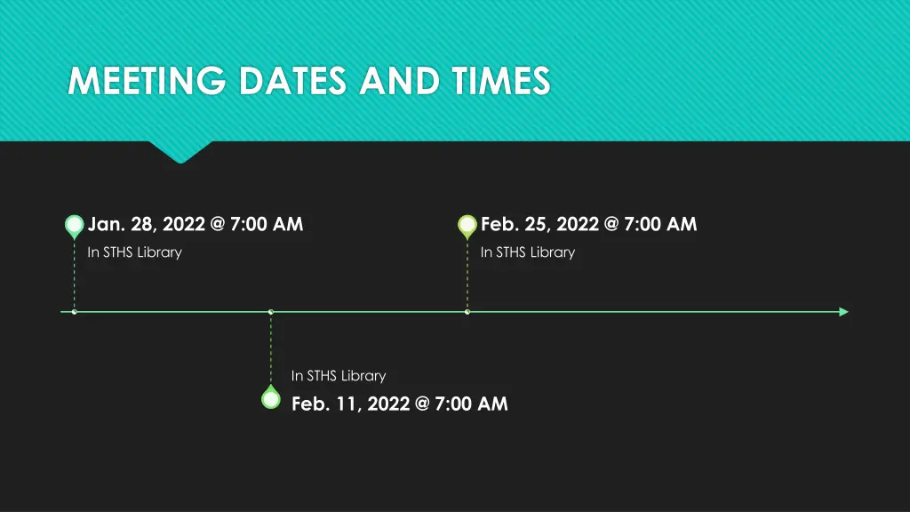 meeting dates and times