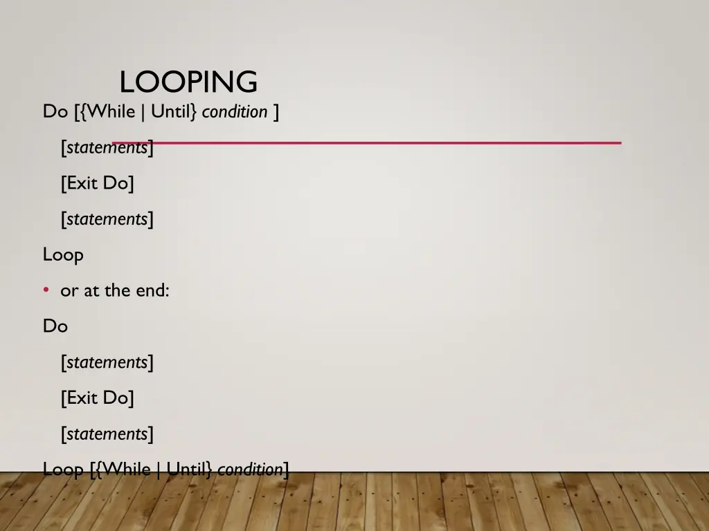 looping