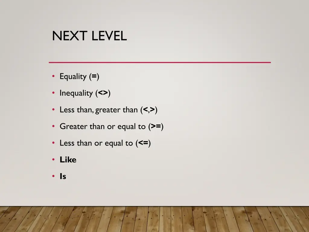 next level 1